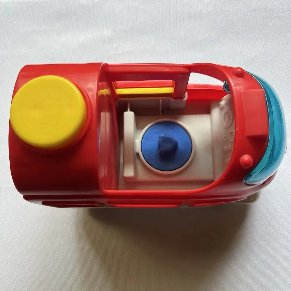 Fisher Price Little People Red Friendly Passenger Train Engine Only Talking